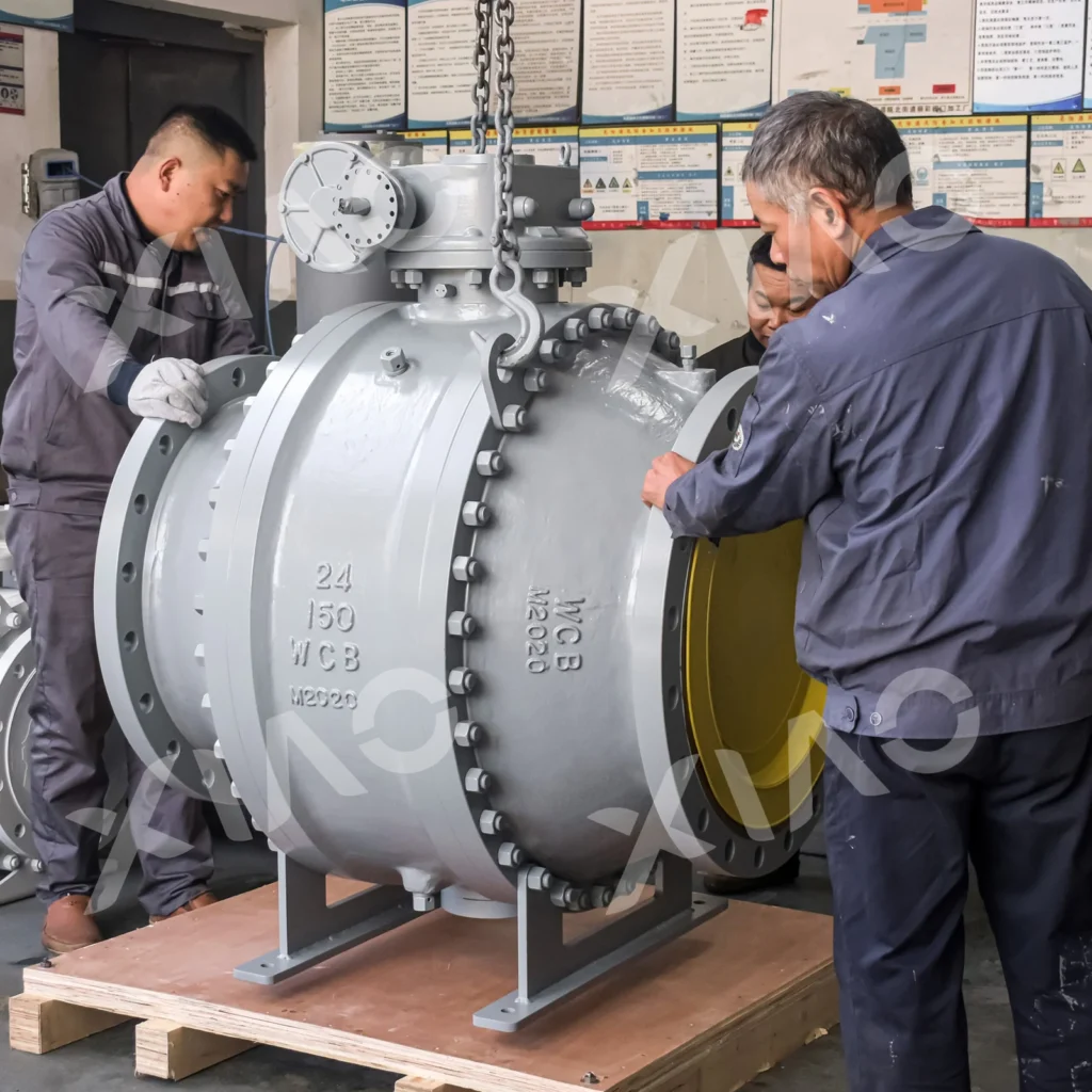 trunnion-mounted ball valve