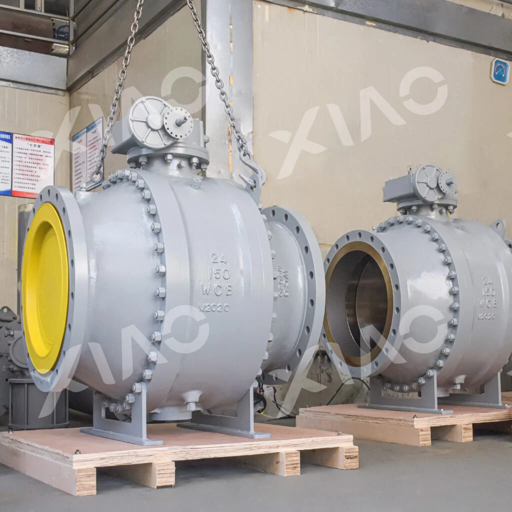 Industrial Cast trunnion ball valve