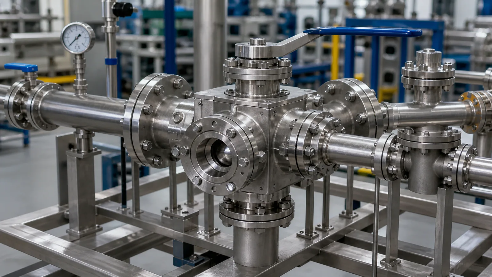 3-way and 4-way ball valves for multi-port flow control
